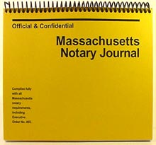 Massachusetts Official &amp; Confidential Notary Journal