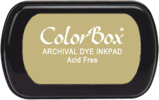 ColorBox Archival Dye Ink Pad - KHAKI GREEN