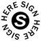 S002 - SIGN HERE (Circle)
