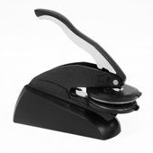 New York 1 State Desk Seal - 1-5/8 Diam. Black