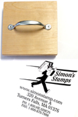 6 x 7  (152mm x 175mm) Wood Hand Stamp.