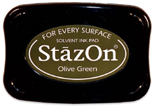 StazOn Ink Pad - OLIVE GREEN
