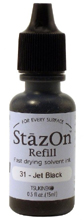 StazOn Refill Bottle - JET BLACK