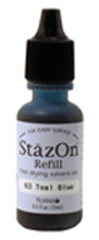StazOn Refill Bottle - TEAL BLUE