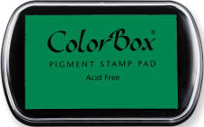 Color Box Pigment Stamp Pad - GREEN