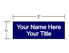 1x3 Engraved Name Badge