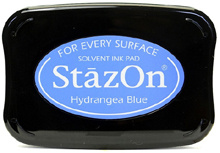 StazOn Ink Pad - HYDRANGEA BLUE